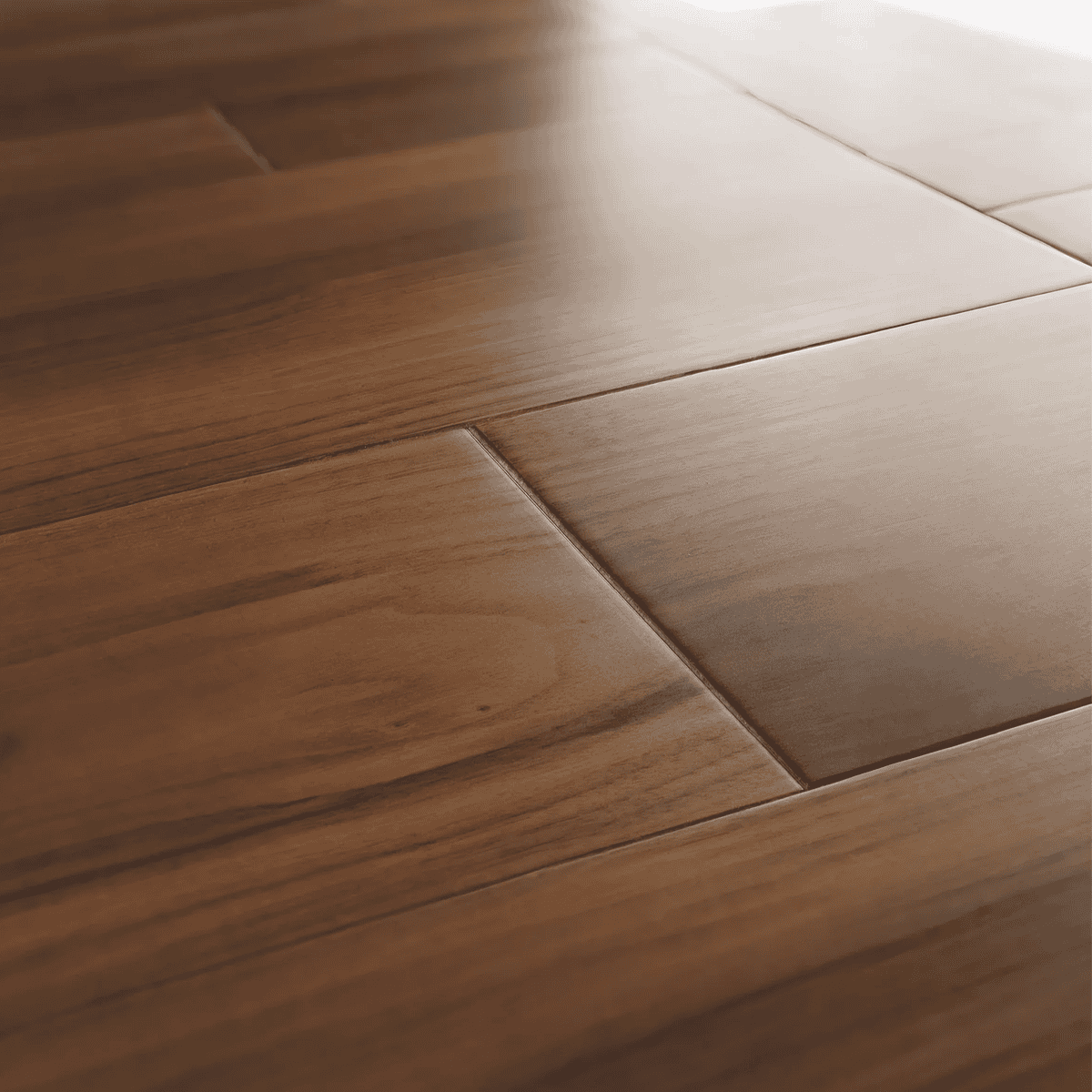 Narrow grout lines on tile floor with vacuum or cloth
