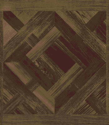 Close-up of a single Classical Luxury Mixed Walnut Wood Look Tile, highlighting its intricate parquet pattern and rich mixed walnut tones. This 100% waterproof porcelain tile offers unmatched durability and easy care for timeless luxury.