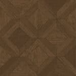 Close-up of a single Elegant Stately Medium Walnut Wood Look Tile, highlighting its intricate pattern and rich, medium walnut tones. This 100% waterproof porcelain tile offers unmatched durability and easy care for timeless elegance.