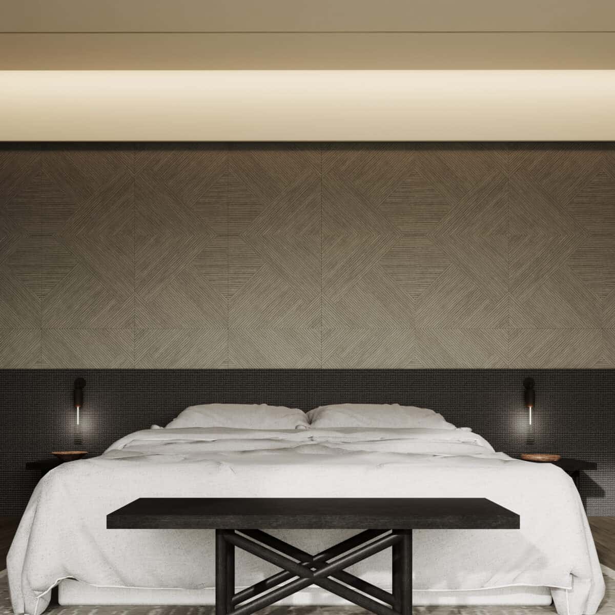 Modern Minimalist Warm Grey Wood Look Tile - Image 4