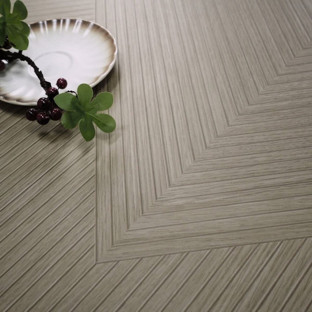Modern Minimalist Warm Grey Wood Look Tile - Image 3