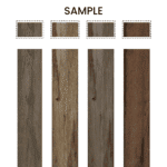 Sample Box Wood Look Tile 4 Pieces Brown