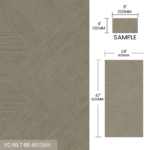 Sample Box Wood Look Tile 4 Pieces Gray Beige Brown - Image 3