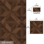 Sample Box Wood Look Tile 5 Pieces Black Brown - Image 7