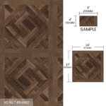 Sample Box Wood Look Tile 5 Pieces Black Brown - Image 6