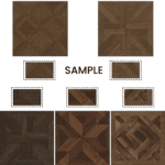 Sample Box Wood Look Tile 5 Pieces Black Brown
