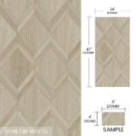 Product Sample Wood Look Tile 4pieces/Box Brown Beige Gray - Image 3