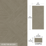 Product Sample Wood Look Tile 4pieces/Box Brown Beige Gray - Image 2