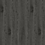 Full view of Urban Industrial Graphite Ash Wood Look LVT Flooring, showcasing its deep, near-black tones and authentic wood grain. This 100% waterproof LVT resists scratches, stains, and dents, offering high-impact style for modern industrial lofts.