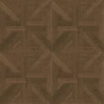 A full view of the Umber Tone Walnut Wood Look Tile, highlighting the intricate details of its classic parquet pattern and rich, deep brown walnut color.