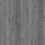 Full view of Timeless Classic Stormy Gray Wood Look Click Lock Vinyl Flooring SPC, showcasing its versatile gray tones and authentic wood grain. This 100% waterproof, DIY-friendly SPC flooring resists scratches, stains, and dents, creating a sophisticated, enduring style.