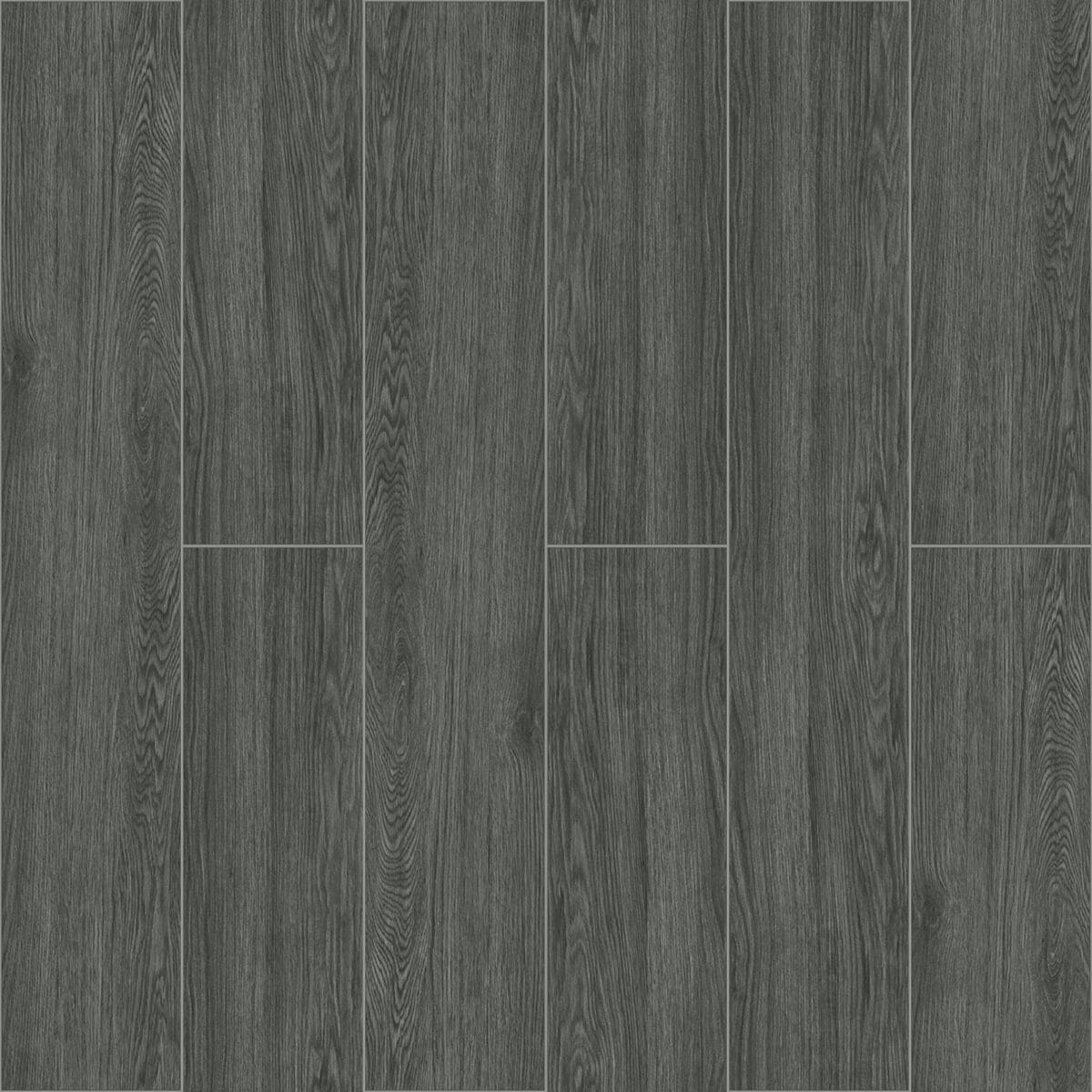 Modern Minimalist Charcoal Gray Wood LookTile - Image 1