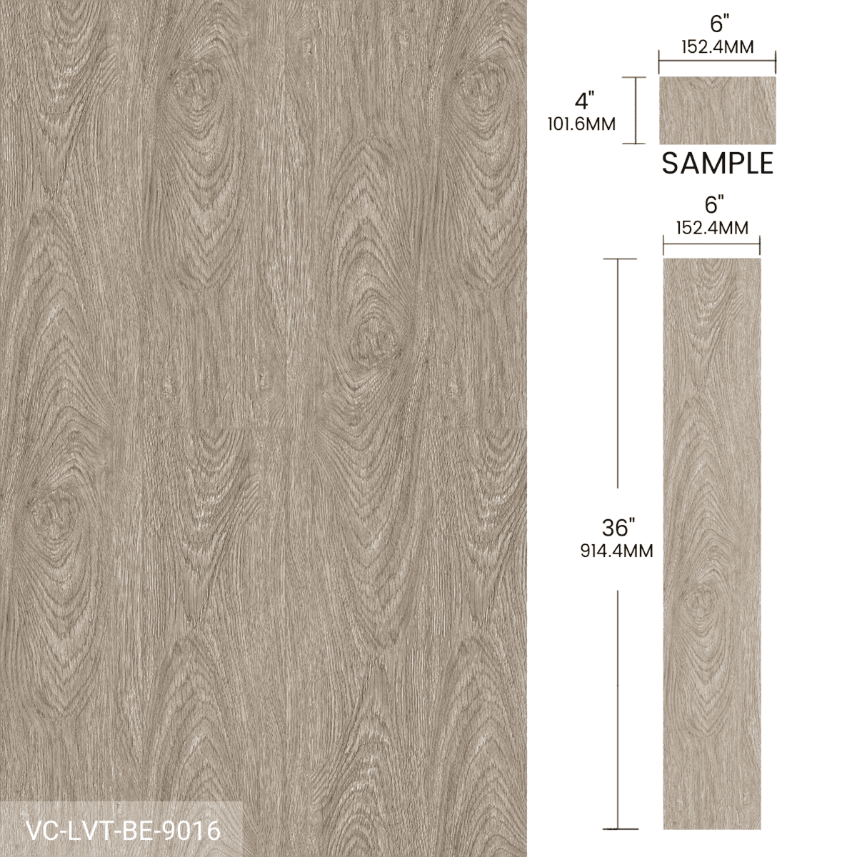 Sample Box Vinyl Flooring Stone Look and Wood Look 6 Pieces - Image 6