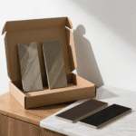 Sample Box Wood Look Tile 4pieces Herringbone - Image 2