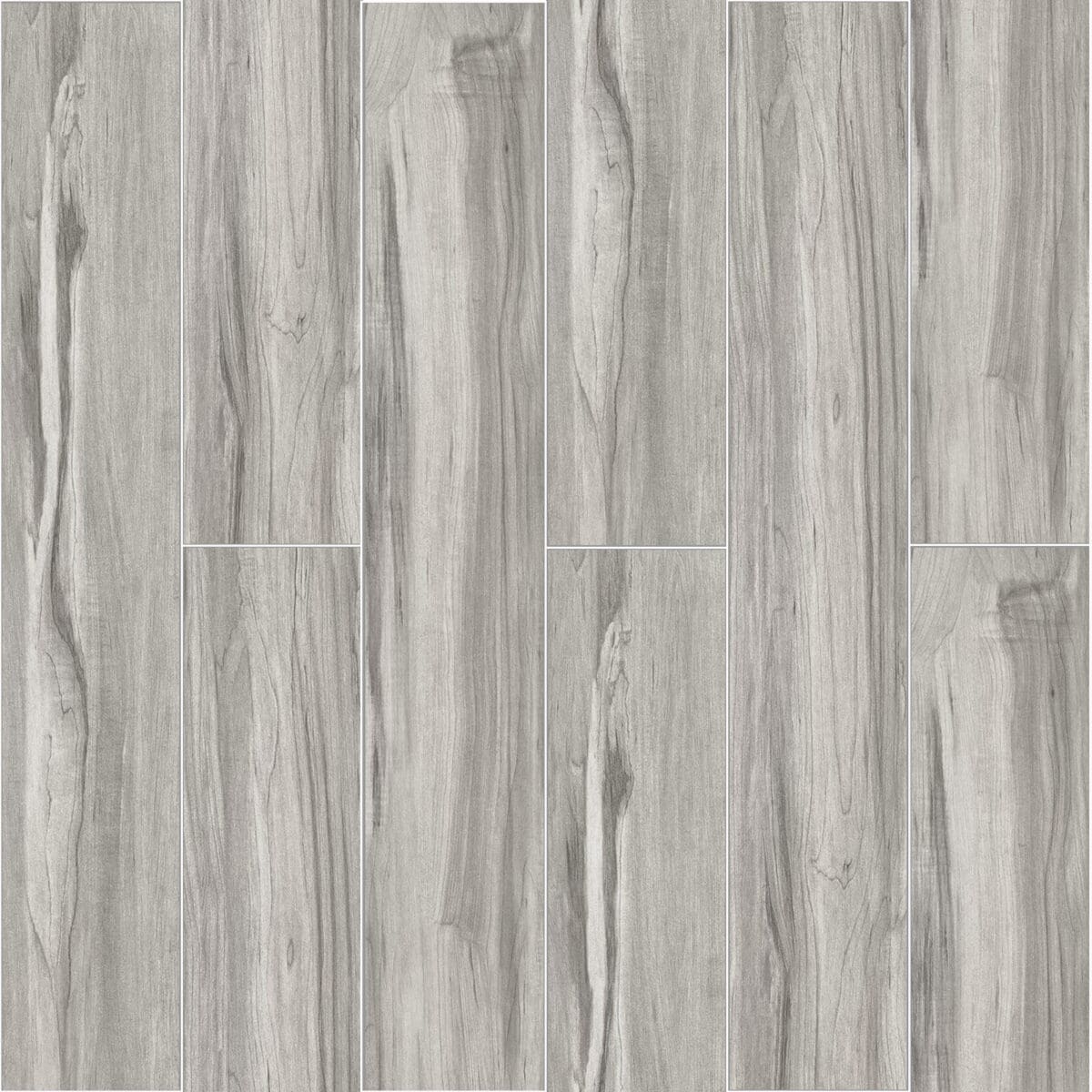 Scandinavian Light Gray Oak Wood Look Tile - Image 1