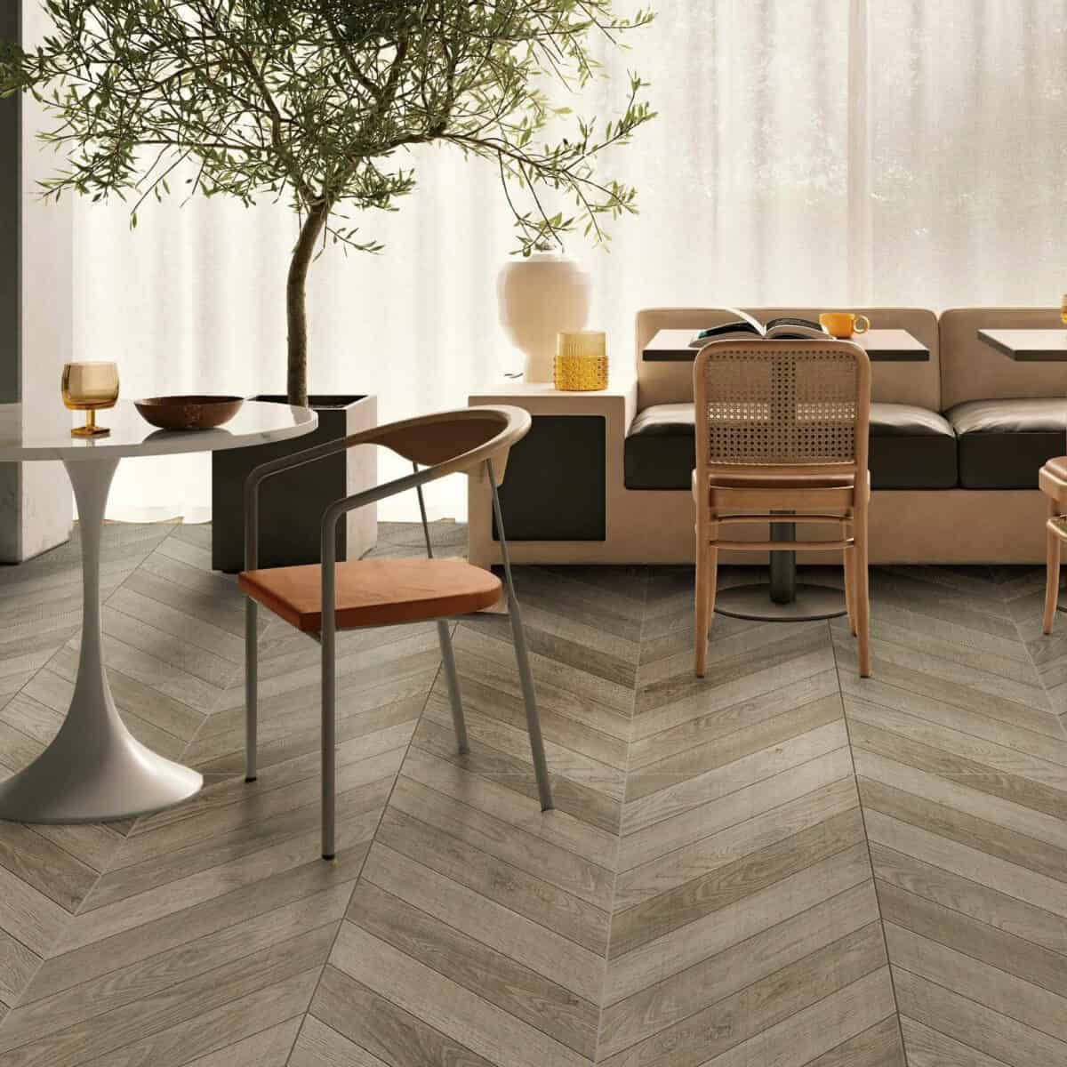 Scandinavian Weathered Wood Color Wood Look Tile - Image 3