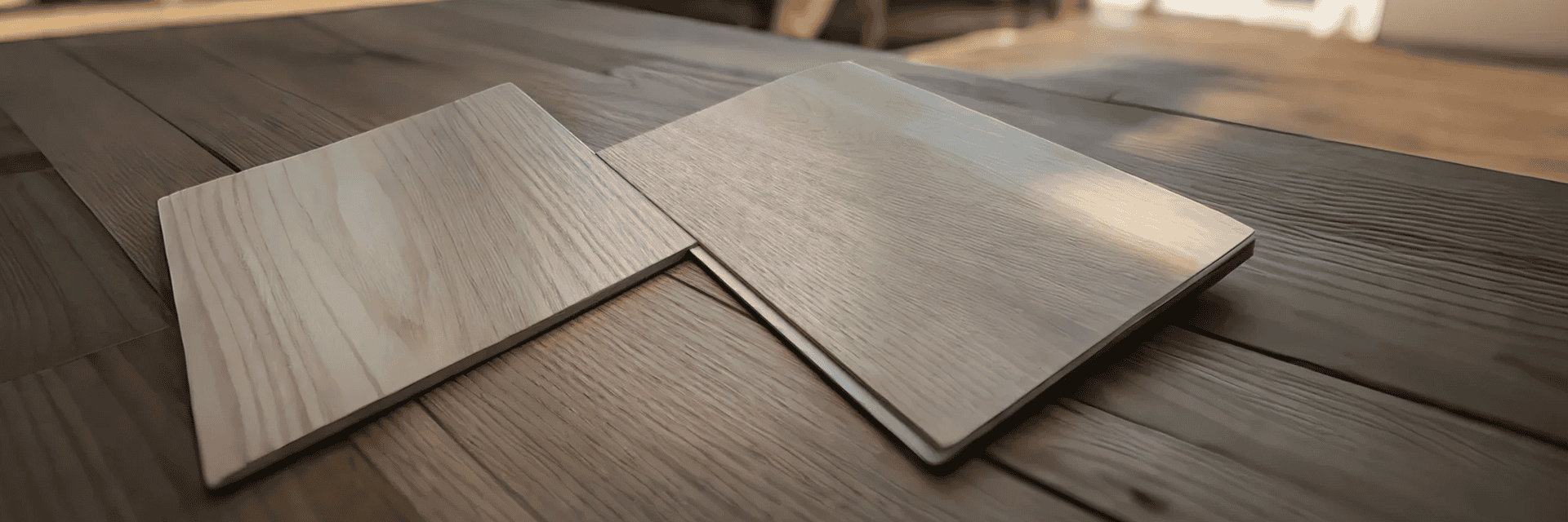 Luxury SPC flooring with realistic wood texture