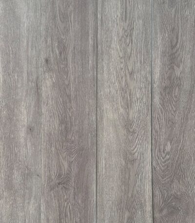 Seamless expanse of Modern Ash Grey vinyl planks showing a uniform, top-down view.
