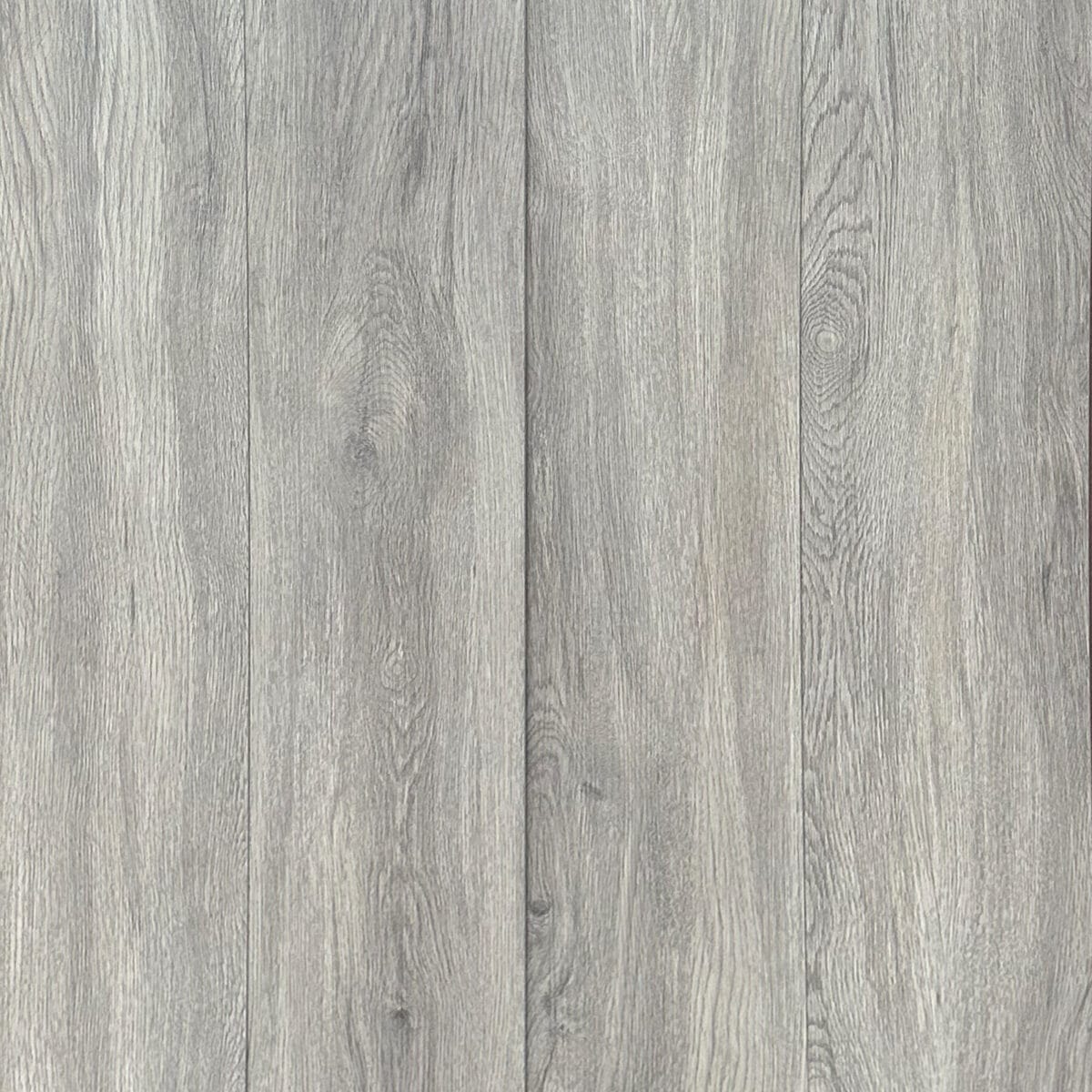 A top-down, seamless view of multiple Modern Silver Grey SPC planks laid together.