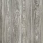 Full top-down view of Modern Ash Gray SPC flooring showcasing the seamless plank installation and realistic wood grain pattern.