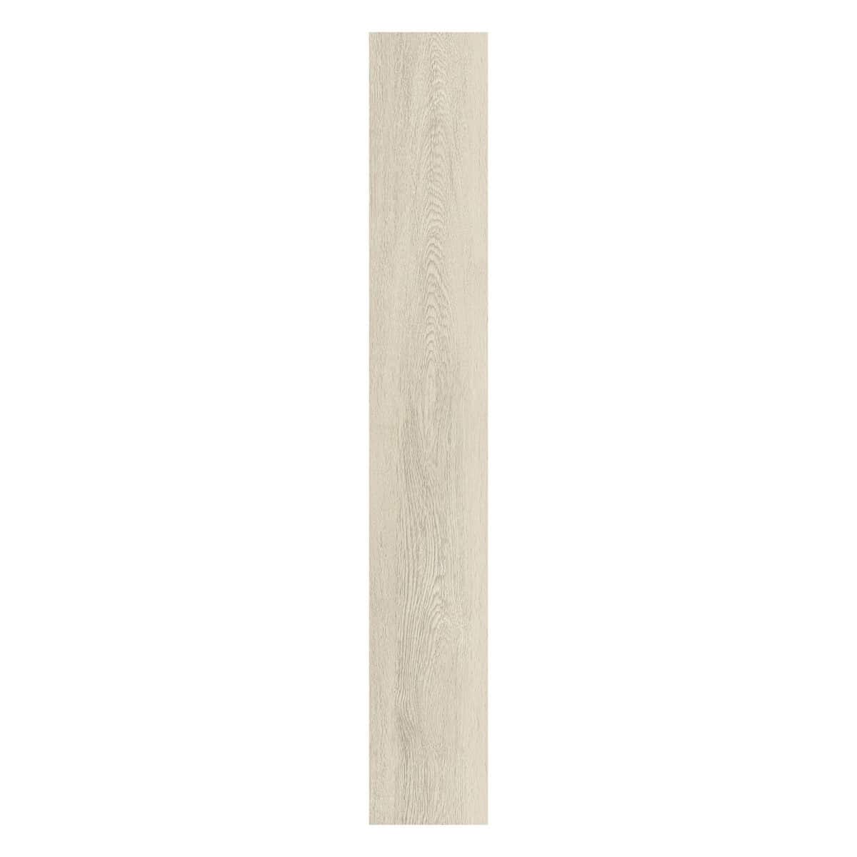 Close-up of a single Natural Birch Wood Look SPC plank revealing its subtle texture and user-friendly click-lock system.