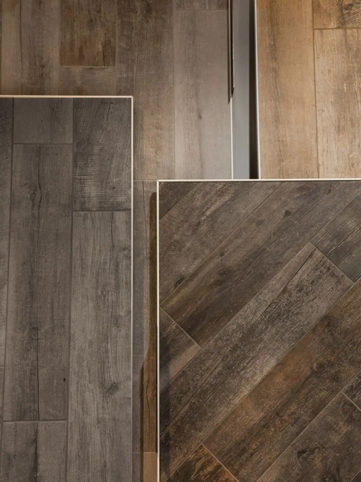 Explore the VividCozy wood-look tile collection featuring rich wood textures, authentic grain patterns, and durable surfaces for modern spaces.